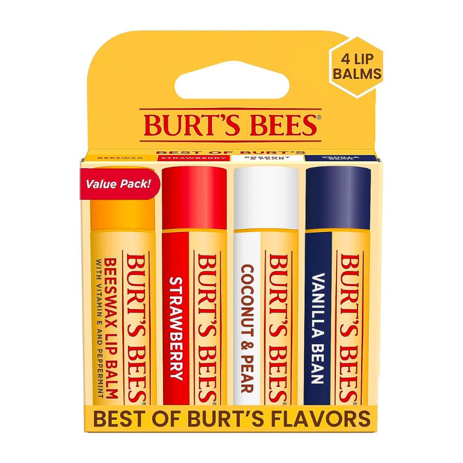 6. Burt's Bees - Moisturising Lip Balms(4pc)