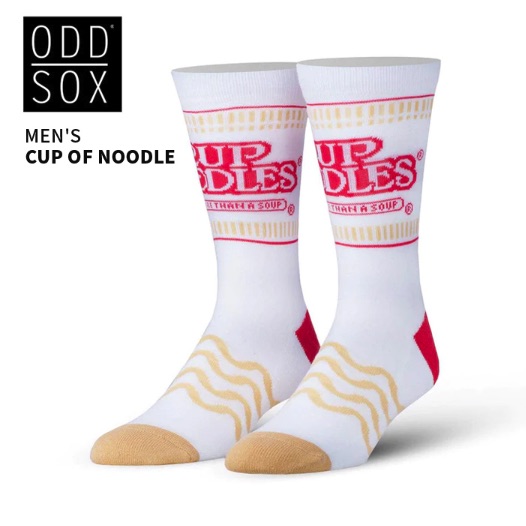 ODD SOX CUP OF NOODLE CREW SOCKS
