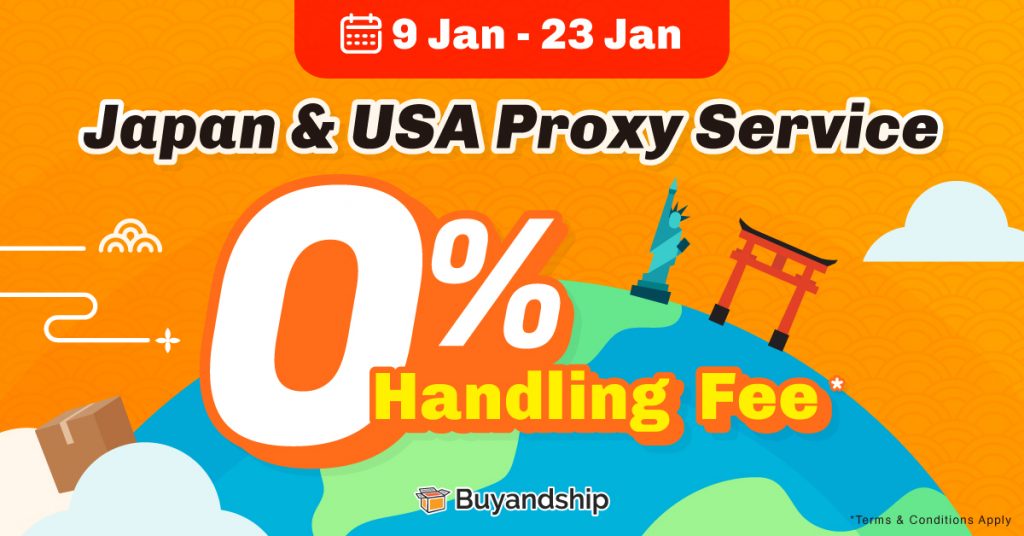 0% Handling Fee on US and Japan Proxy Orders