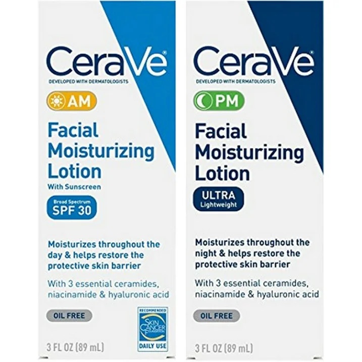 CeraVe - AM & PM Facial Moisturizing Lotion Set 89ml x 2
