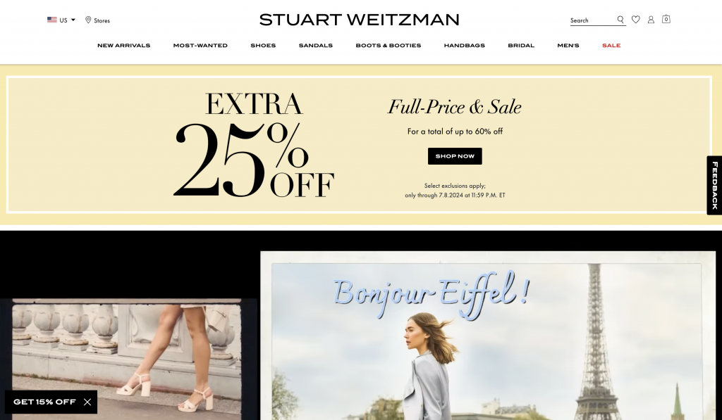 Shopping Tutorial : Shop Stuart Weitzman US and Ship to UK