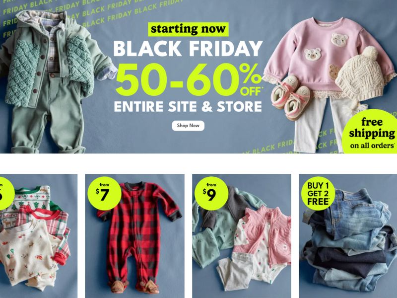 Carter's - 50% - 60% Off Sidewide