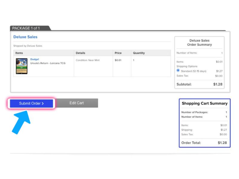 TCGplayer Shopping Guide – Step 16