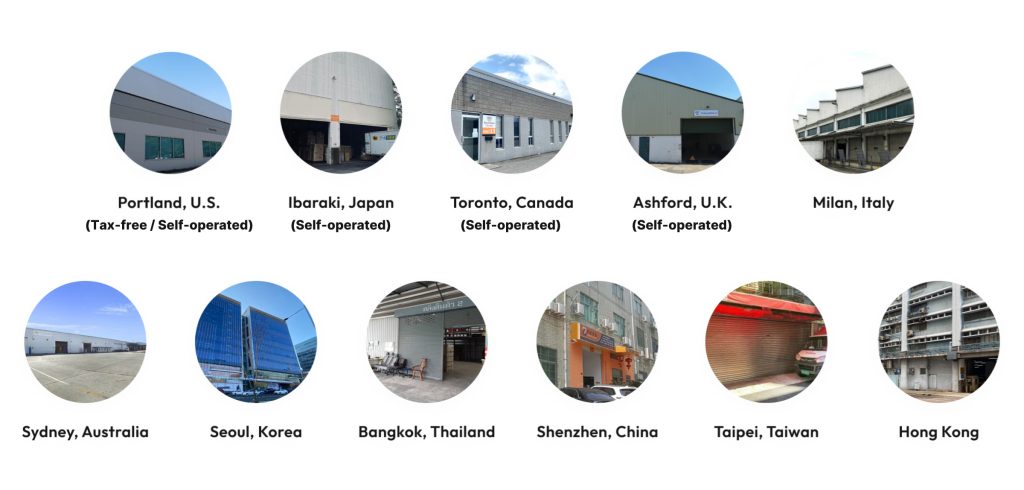Our Warehouse Addresses