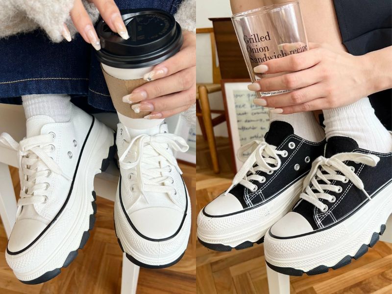 Moment+ thick-soled sneakers
