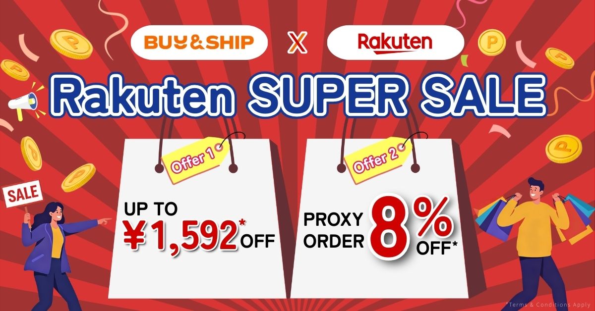 Shop Rakuten Japan Super Sale & Ship to Malaysia — Save Up to JPY1,592 + Enjoy 8% Off with Proxy Shopping!